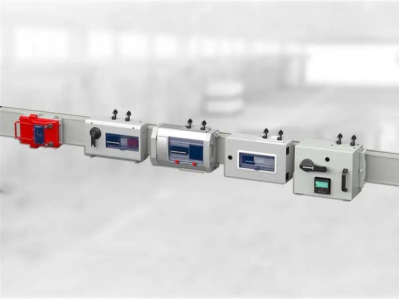 Abgangskästen für Stromschienen